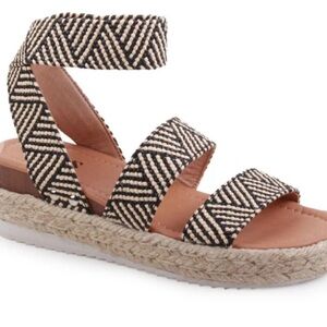 Espadrille Platform Size 8.5 Boho Festival Aztec Summer Feminine Fun Sandals‎